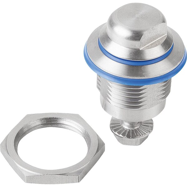 Quarter-Turn Lock For Hyg. Area, H=18, Stainless Steel 1.4305, Comp:Stainless Steel